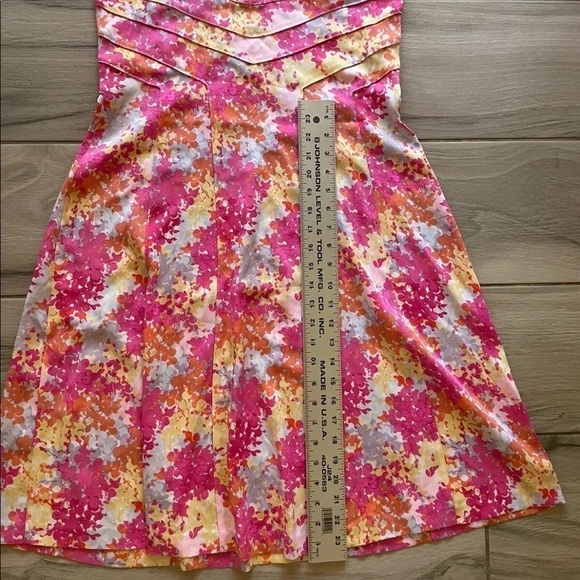 Diane Von Furstenberg Pink and Yellow Floral Mini Dress - Picture 4 of 5